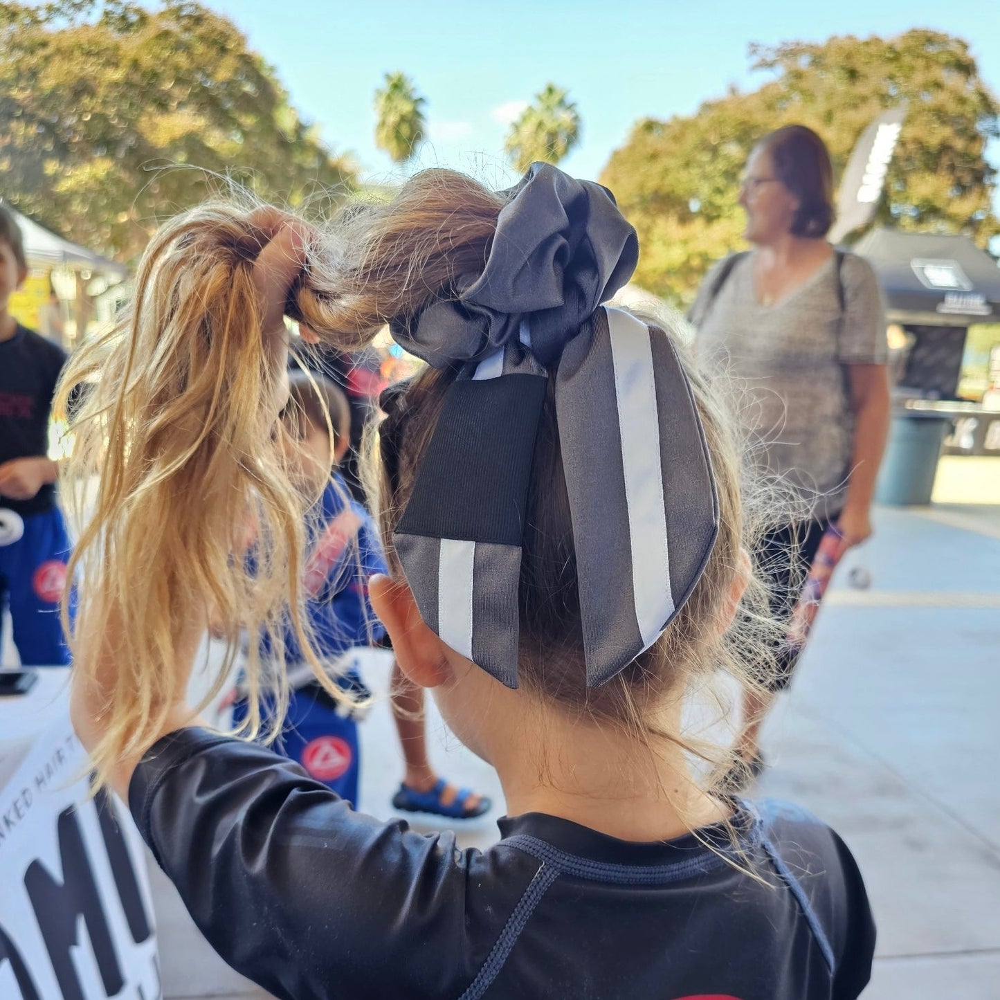 Gray Belt BJJ Ranked Hair Tie Scrunchie
