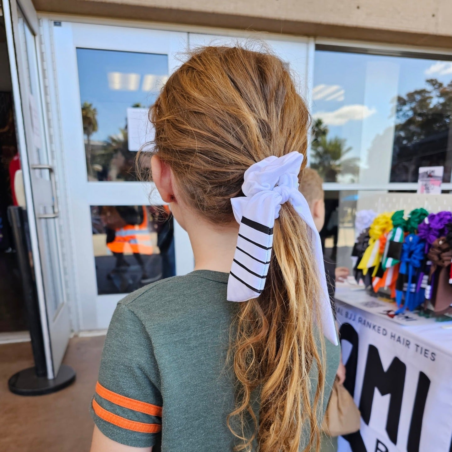White Belt BJJ Ranked Hair Tie Scrunchie