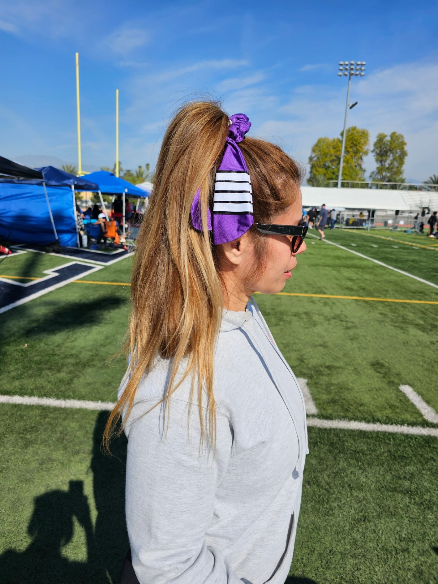 Purple Belt BJJ Ranked Hair Tie Scrunchie