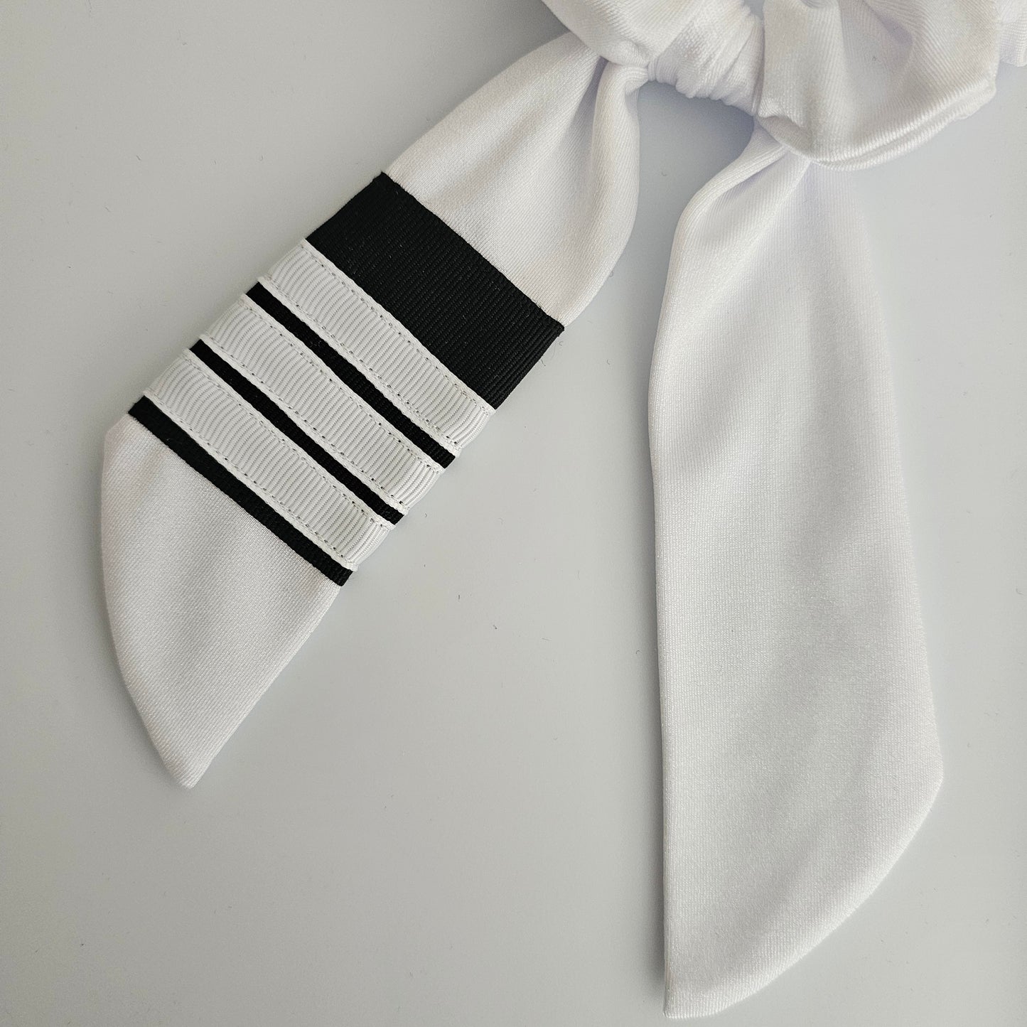 White Belt BJJ Ranked Hair Tie Scrunchie