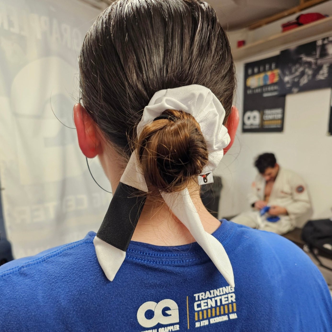 White Belt BJJ Ranked Hair Tie Scrunchie