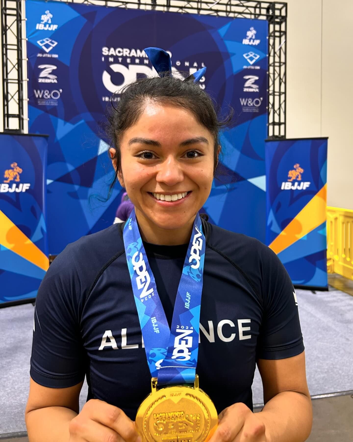 MINI Blue Belt BJJ Ranked Hair Tie Scrunchie