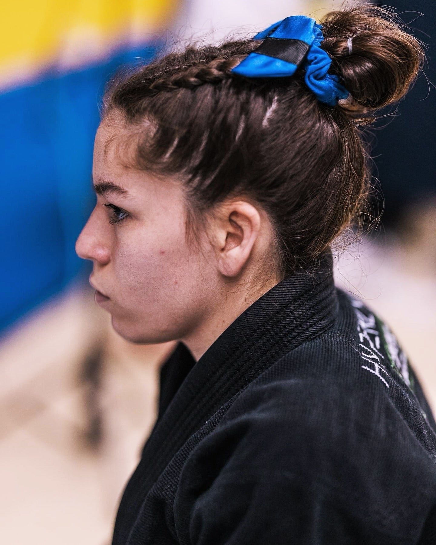 MINI Blue Belt BJJ Ranked Hair Tie Scrunchie