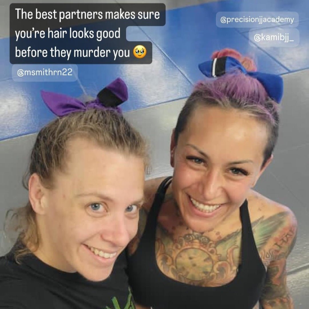 MINI Purple Belt BJJ Ranked Hair Tie Scrunchie