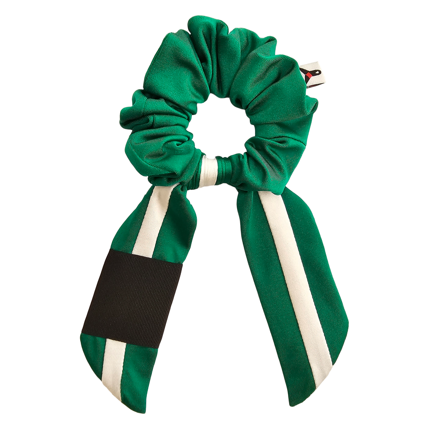 Green White Belt BJJ Ranked Hair Tie Scrunchie