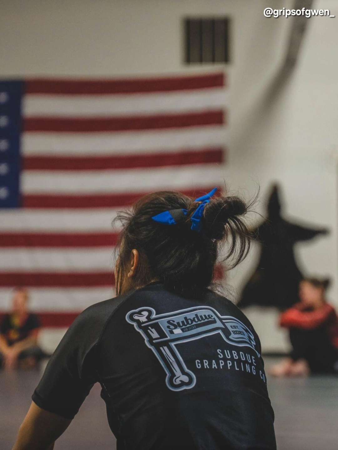 MINI Blue Belt BJJ Ranked Hair Tie Scrunchie