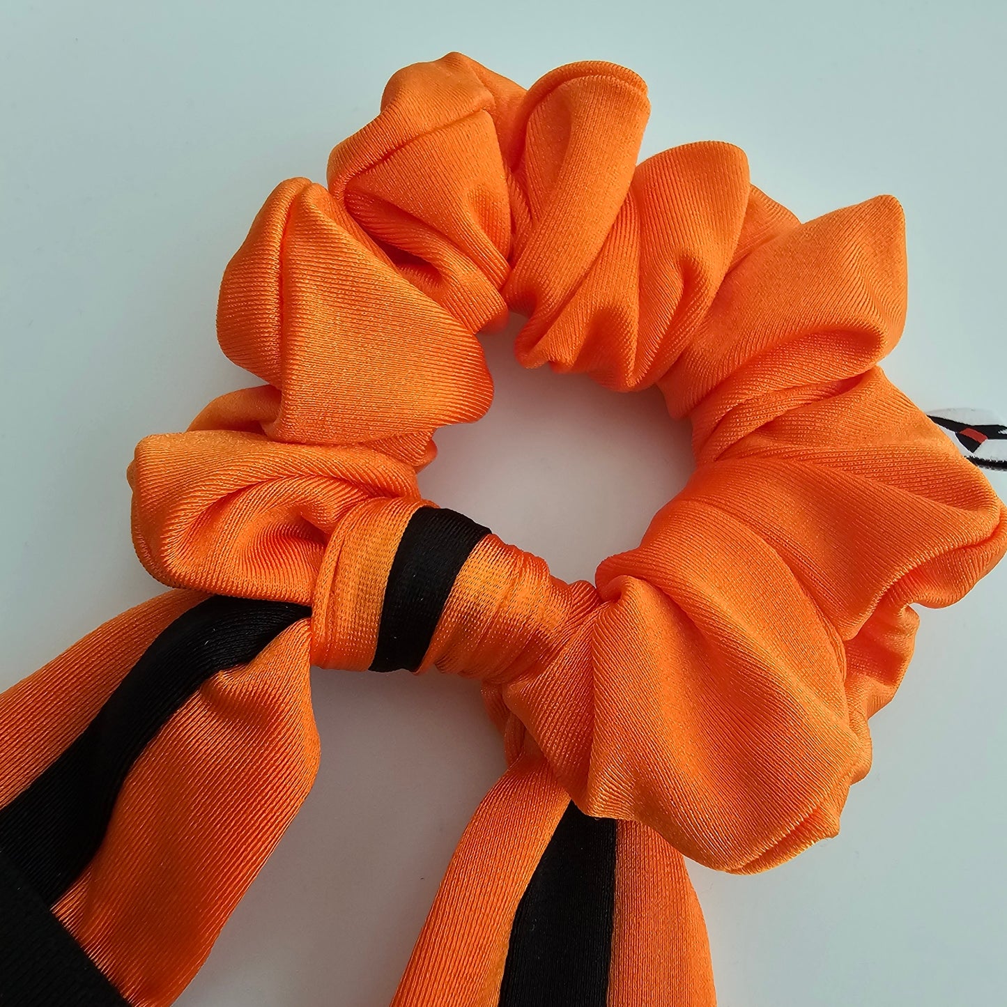 Orange Black Belt BJJ Ranked Hair Tie Scrunchie