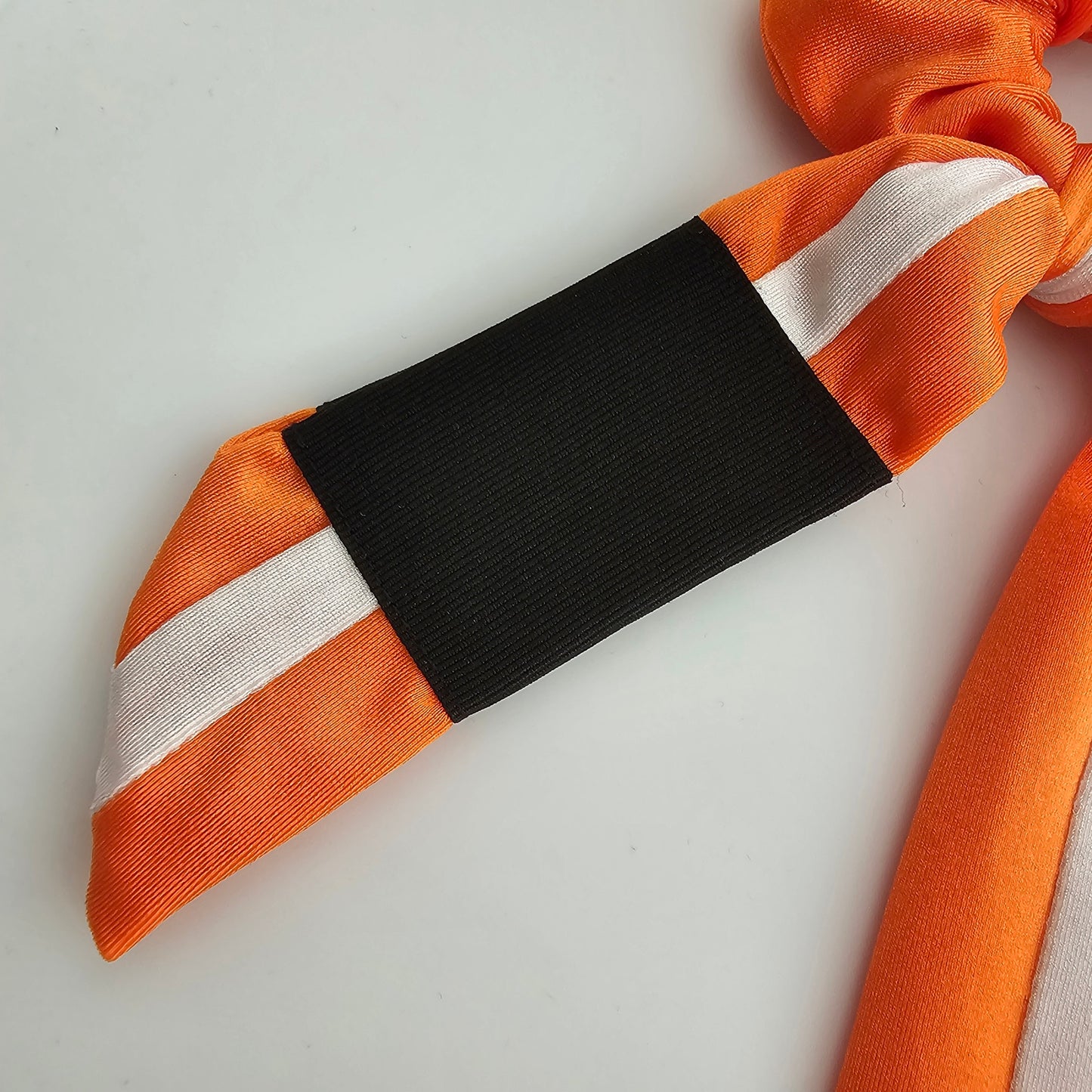Orange White Belt BJJ Ranked Hair Tie Scrunchie