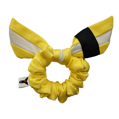 MINI Yellow White Belt BJJ Ranked Hair Tie Scrunchie