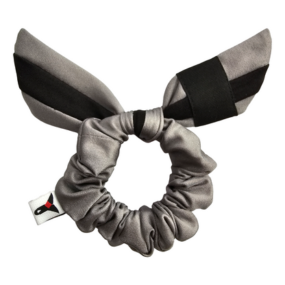 MINI Gray Black Belt BJJ Ranked Hair Tie Scrunchie