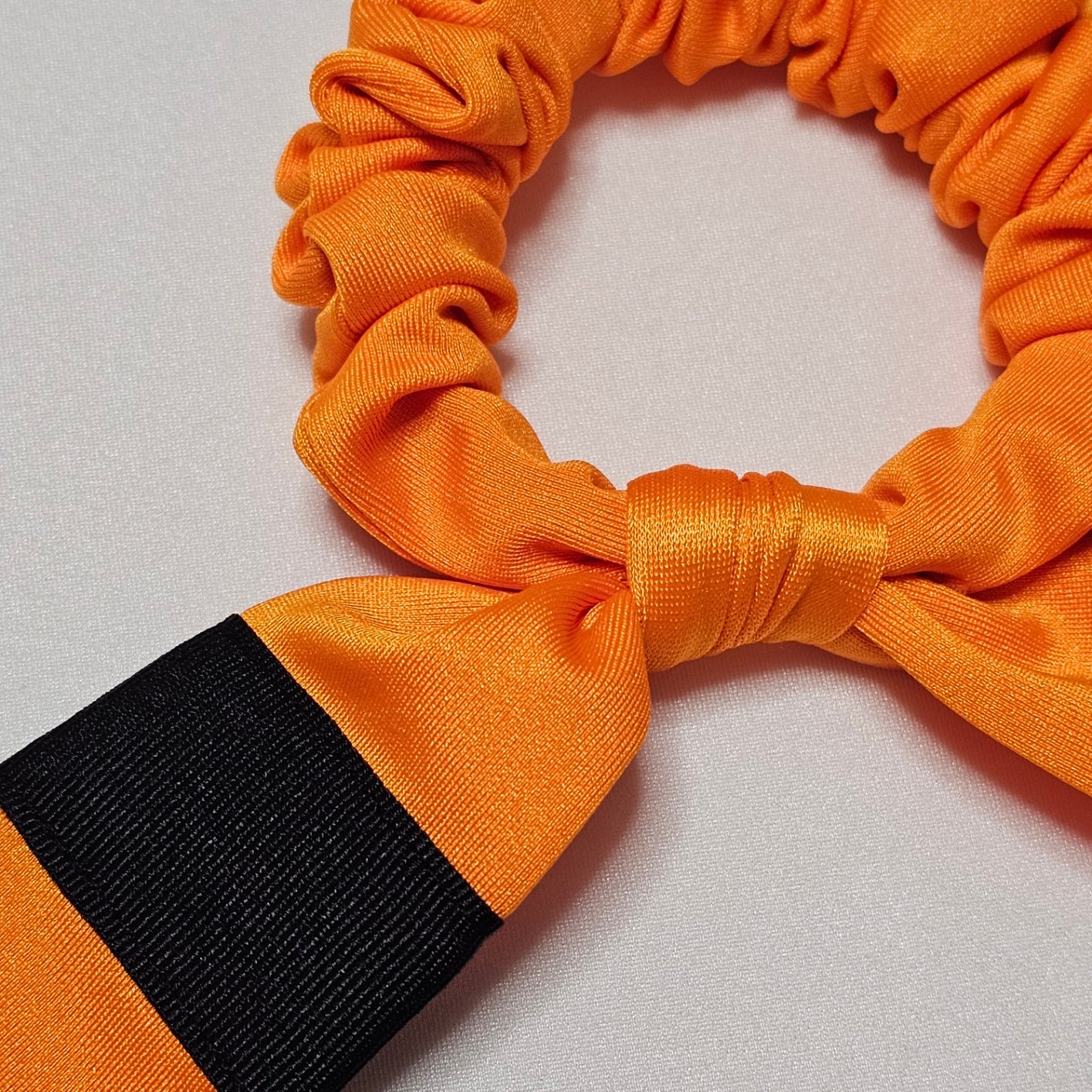 MINI Orange Belt BJJ Ranked Hair Tie Scrunchie