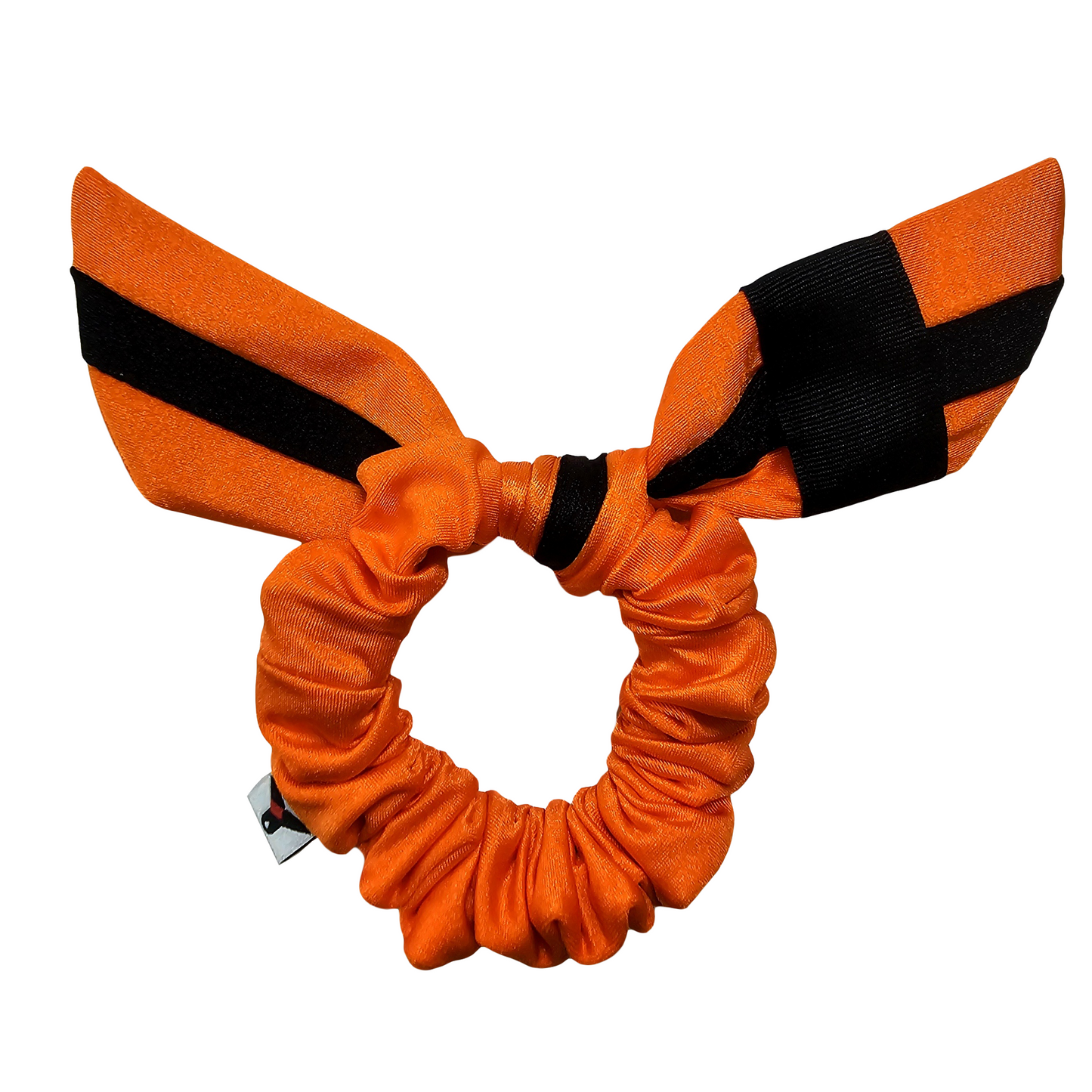MINI Orange Black Belt BJJ Ranked Hair Tie Scrunchie